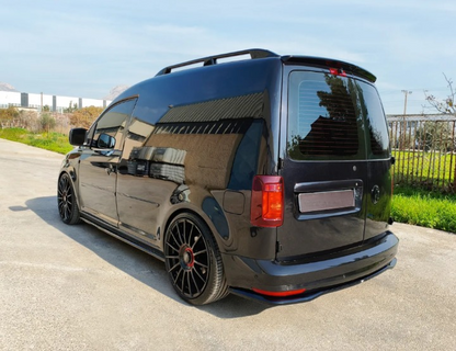 💕ART.9707 SPLITTER POSTERIORI Volkswagen Caddy Mk4 NERO LUCIDO 💕