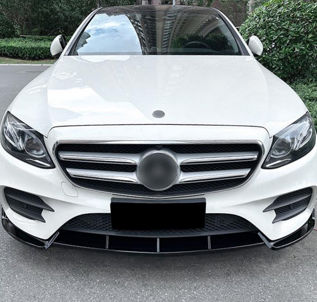 💕ART.7985 SPLITTER MERCEDES W213 E260 E300 E43 AMG 2017-2019 NERO LUCIDO💕
