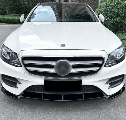 💕ART.7985 SPLITTER MERCEDES W213 E260 E300 E43 AMG 2017-2019 NERO LUCIDO💕