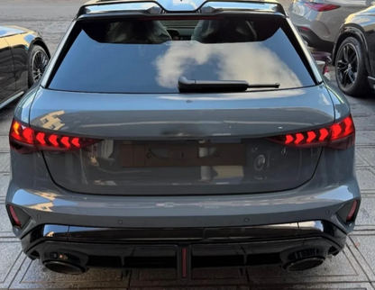 💕ART.8398 DIFFUSORI CON LED Audi A3 Sline  RS3 2025+NERO LUCIDO 💕