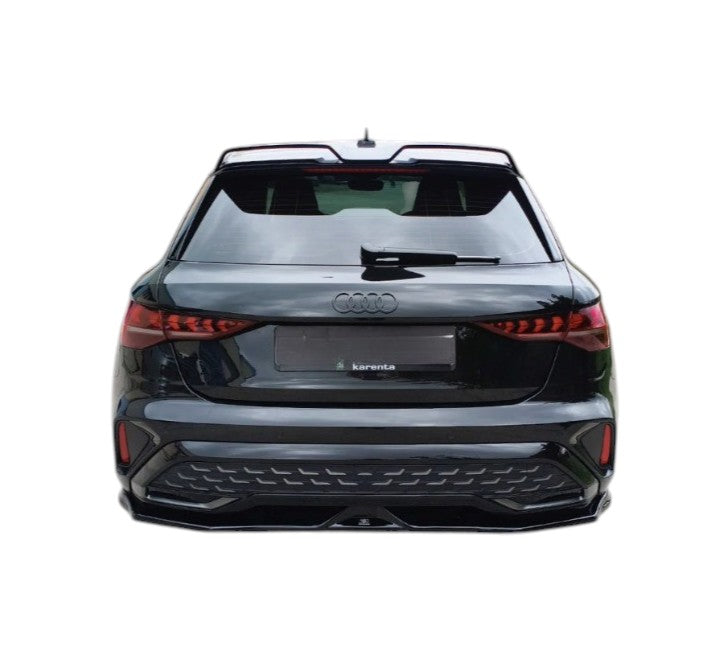 💕ART.9701  Splitter posteriore Audi A3 S-Line 8Y Faceback NERO LUCIDO💕