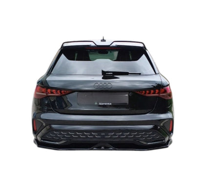 💕ART.9701  Splitter posteriore Audi A3 S-Line 8Y Faceback NERO LUCIDO💕