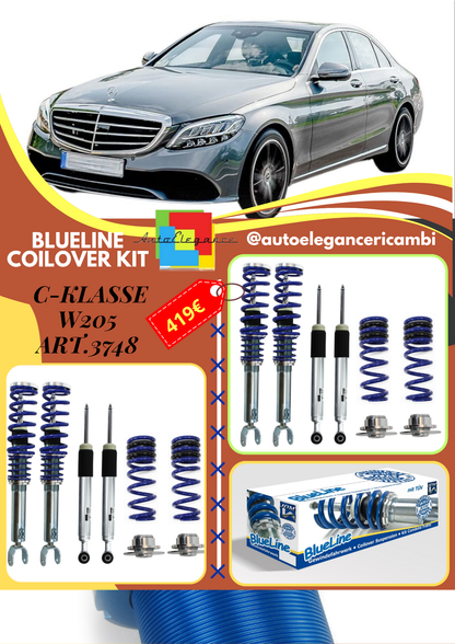 🎀Art.3748 741228 Kit coilover BlueLine adatto per Mercedes Classe C Limousine (W205)🎀