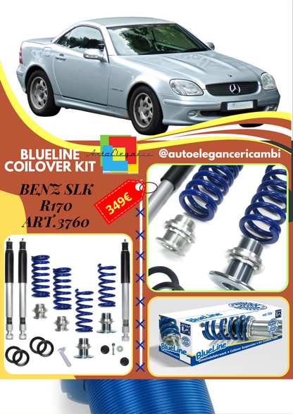 🎀Art.3760 Kit coilover sportivo BlueLine adatto per Mercedes Benz SLK R170🎀
