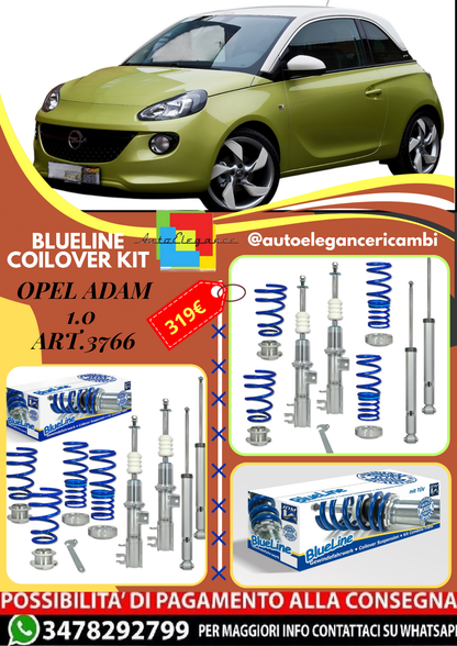 🎀Art.3766 Kit ghiera sportivo a ghiera BlueLine adatto per Opel Adam 1.0🎀
