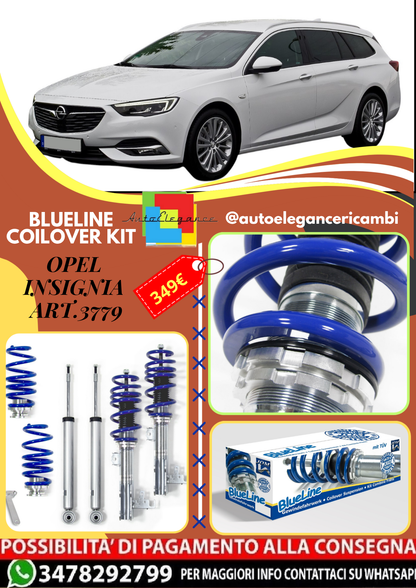 🎀Art.3779 Kit assetto sportivo a ghiera BlueLine adatto per Opel Insignia🎀