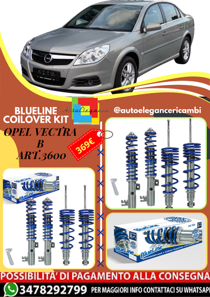 🎀Art.3800 Kit assetto sportivo a ghiera BlueLine adatto per Opel Vectra B🎀