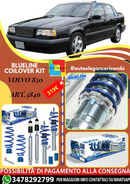 🎀Art.3846 Kit assetto sportivo a ghiera BlueLine adatto per Volvo 850🎀