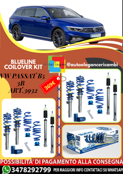 🎀Art.3932 Kit coilover sportivo BlueLine adatto per VW Passat B8 Variant 2.0 🎀