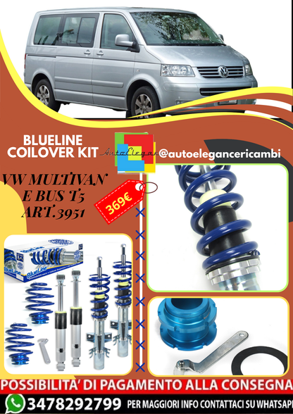 🎀Art.3951 Kit assetto a ghiera BlueLine adatto per VW Multivan e Bus T5 🎀