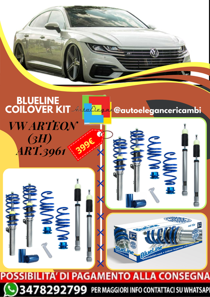 🎀Art.3961 Kit coilover sportivo BlueLine adatto per VW Arteon (3H) 1.5 🎀