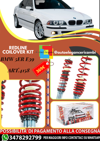 🎀Art.4158 Kit coilover sportivo Redline adatto per BMW 5er E39 520i🎀