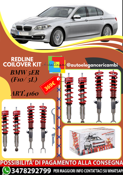 🎀Art.4160 Kit assetto sportivo a ghiera Redline adatto per BMW 5er (F10/ 5L)🎀