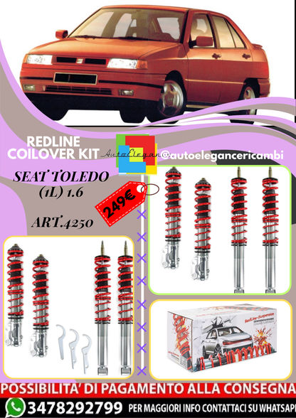 🎀Art.4250 Kit assetto sportivo  Redline adatto per Seat Toledo (1L) 1.6🎀