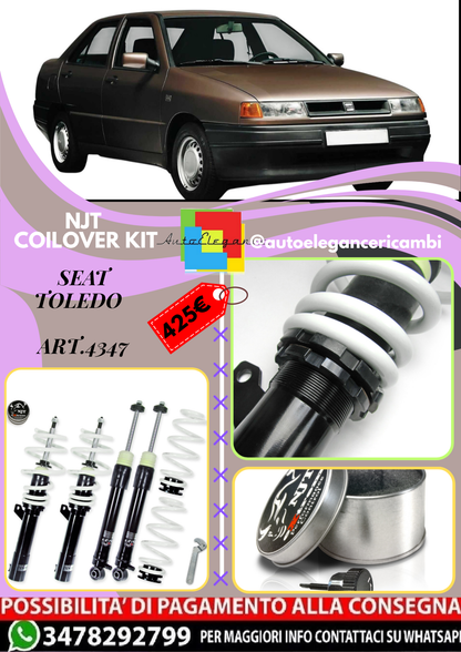 🎀Art.4347 Kit assetto sportivo NJT eXtrem adatto per Seat Toledo e Toldeo FR🎀