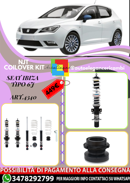 🎀Art.4340 Kit assetto sportivo NJT eXtrem adatto per Seat Ibiza tipo 6J 🎀