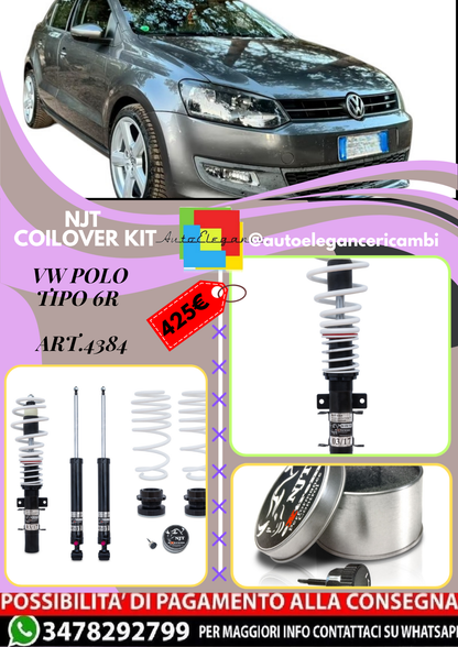 🎀Art.4384 Kit assetto sportivo NJT eXtrem adatto per VW Polo tipo 6R 🎀