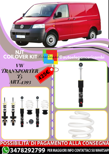 🎀Art.4393 Kit assetto sportivo NJT eXtrem adatto per VW Transporter T5 🎀