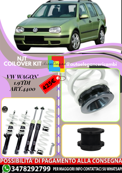 🎀Art.4400 Kit assetto sportivo NJT eXtrem adatto per VW Wagon 1.9TDi🎀
