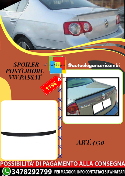 💫ART.4150  Spoiler posteriore adatto per Volkswagen Passat 01 💫