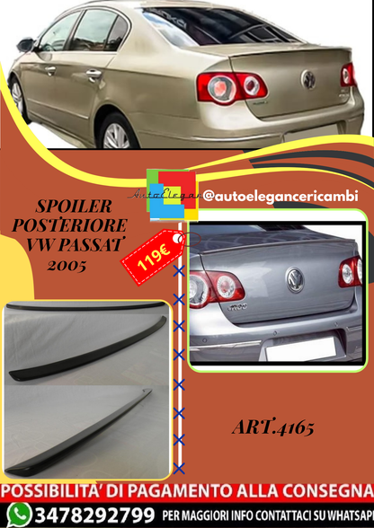 💫ART.4165 Spoiler posteriore adatto per Volkswagen Passat 2005 R36💫