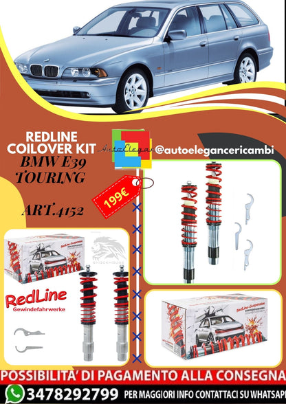 🎀Art.4152 Redline Coilover sportivo Kit adatto per BMW E39 Touring 520i🎀