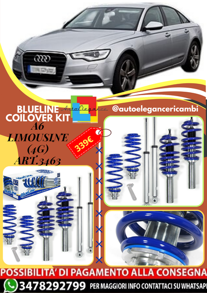 🎀Art.3463 Kit assetto sportivo Blueline adatto per A6 Limousine (4G) 🎀