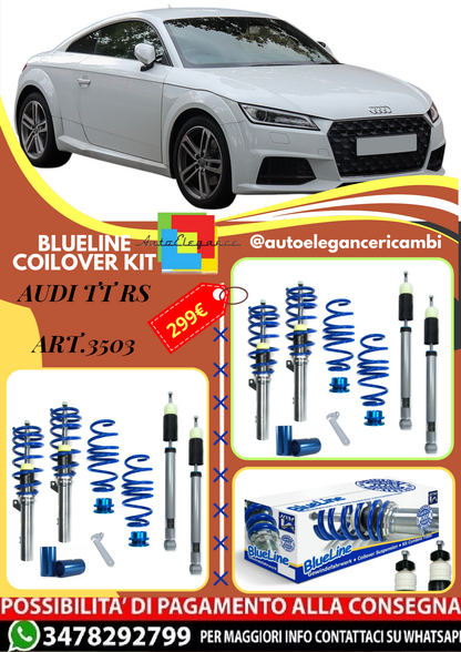 🎀Art.3503 Kit coilover sportivo BlueLine adatto per Audi TT, TTS, TT RS🎀
