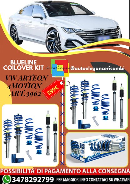 🎀Art.3962 Kit coilover BlueLine adatto per VW Arteon (3H) 2.0 TSI 4Motion🎀