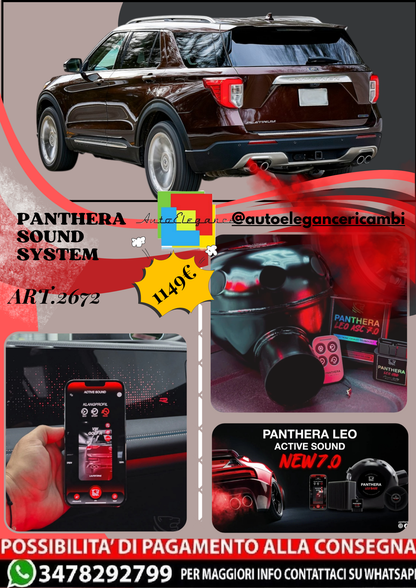 🎀ART.2672 PANTHERA SOUND SYSTEM ADATTO PER Ford Explorer (2020)🎀