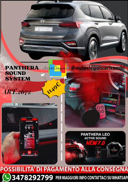 🎀ART.2672 PANTHERA SOUND SYSTEM ADATTO PER Hyundai Santa Fe (2019)🎀