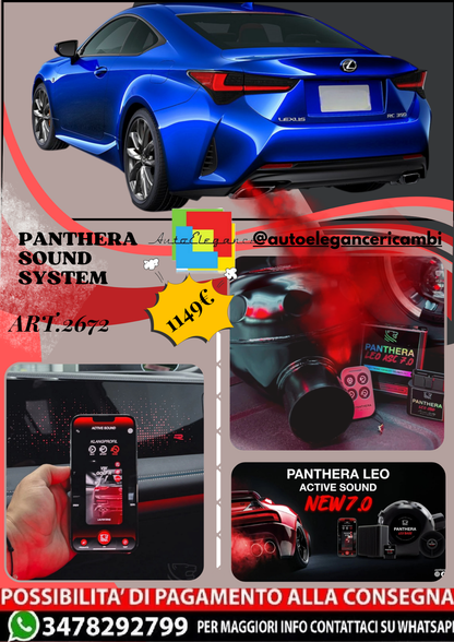 🎀ART.2672 PANTHERA SOUND SYSTEM ADATTO PER Lexus RC (2019)🎀
