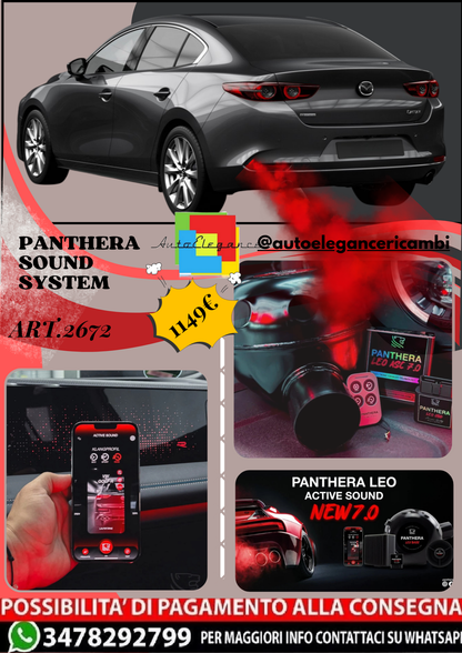 🎀ART.2672 PANTHERA SOUND SYSTEM ADATTO PER  Mazda 3 Sedan (2019)🎀