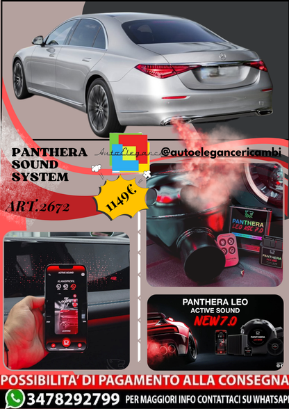🎀ART.2672 PANTHERA SOUND SYSTEM ADATTO PER Mercedes-Benz S-Class (2021)🎀