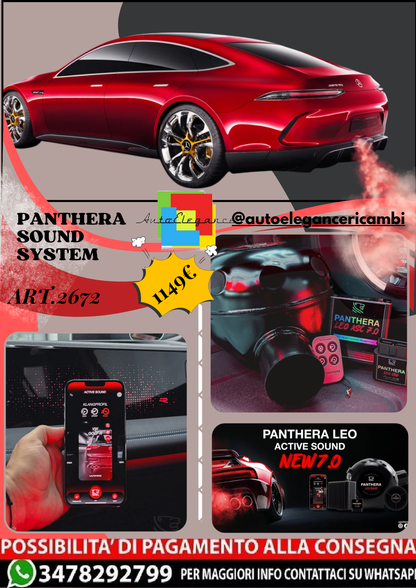 🎀ART.2672 PANTHERA SOUND SYSTEM ADATTO PER Mercedes-Benz AMG GT Concept 2017🎀