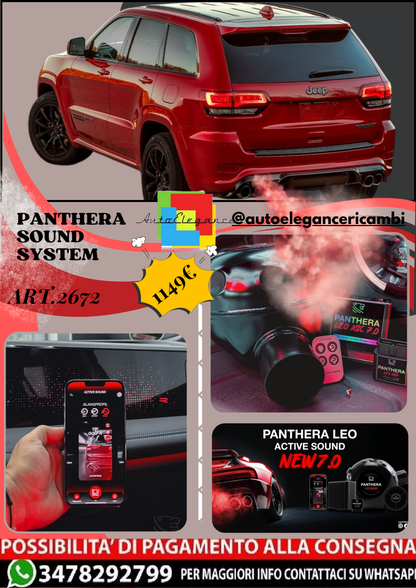 🎀ART.2672 PANTHERA SOUND SYSTEM ADATTO PER Jeep Grand Cherokee Trackhawk 2018🎀