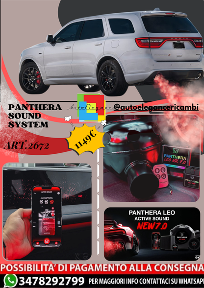 🎀ART.2672 PANTHERA SOUND SYSTEM ADATTO PER Dodge Durango SRT (2018)🎀