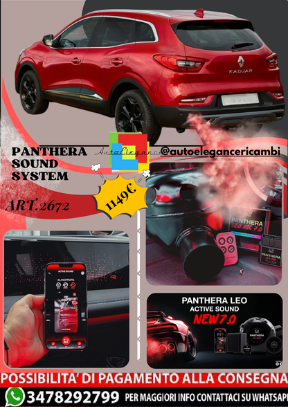 🎀ART.2672 PANTHERA SOUND SYSTEM ADATTO PER Renault Kadjar (2019)🎀