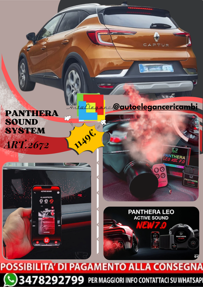 🎀ART.2672 PANTHERA SOUND SYSTEM ADATTO PER Renault Captur (2020)🎀