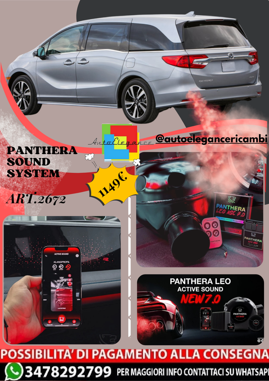 🎀ART.2672 PANTHERA SOUND SYSTEM ADATTO PER Honda Odyssey (2018)🎀