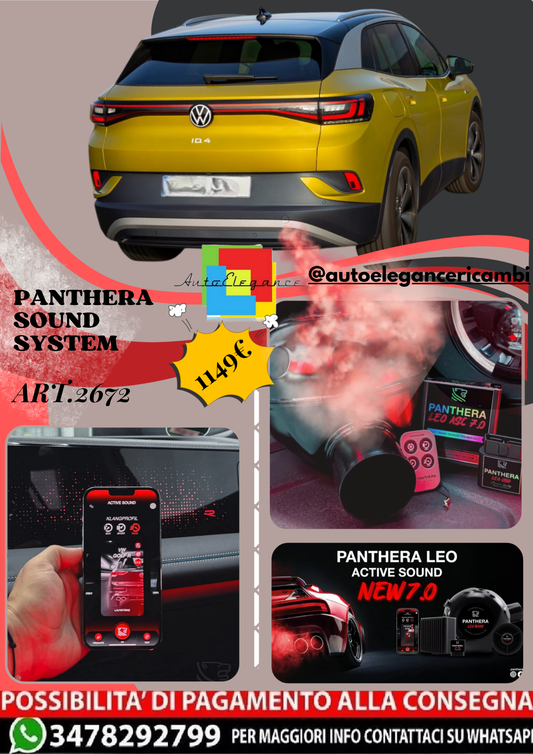 🎀ART.2672 PANTHERA SOUND SYSTEM ADATTO PER Volkswagen ID.4 1st Edition (2021)🎀