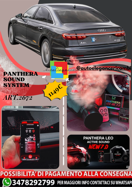 🎀ART.2672 PANTHERA SOUND SYSTEM ADATTO PER Audi A8 L  (2021)🎀