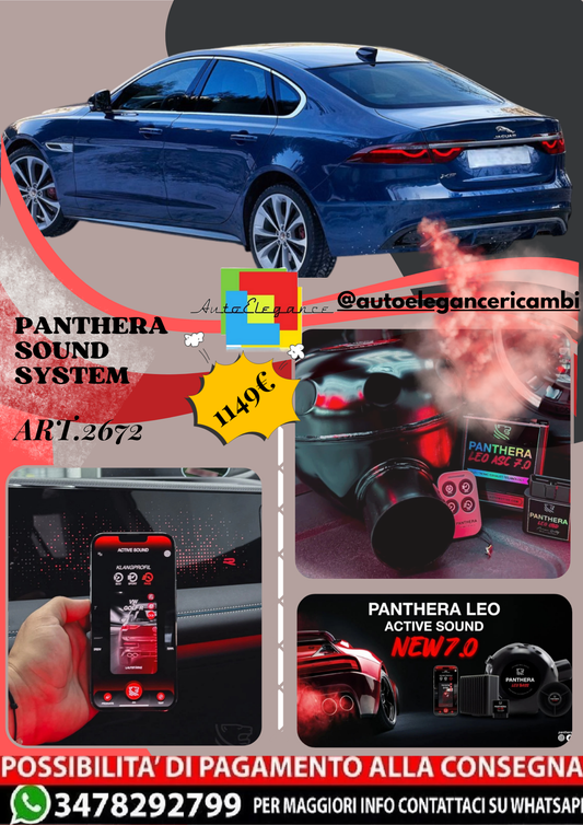 🎀ART.2672 PANTHERA SOUND SYSTEM ADATTO PER Jaguar XF (2021)🎀