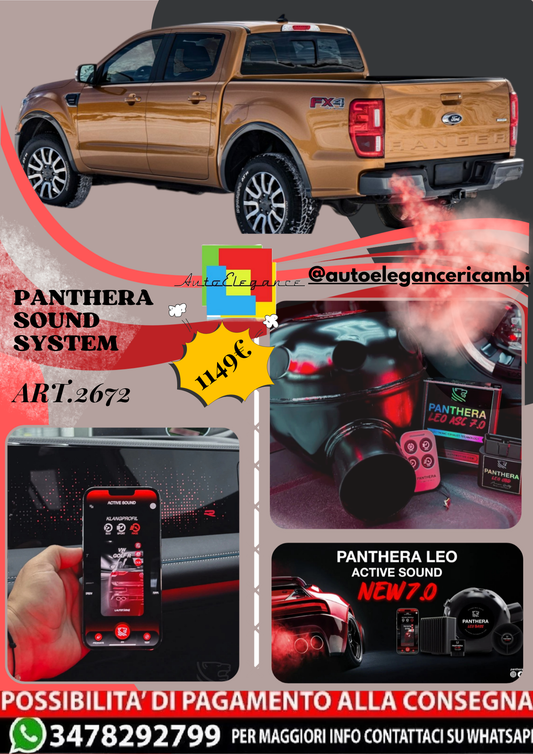 🎀ART.2672 PANTHERA SOUND SYSTEM ADATTO PER Ford Ranger [US] (2019)🎀