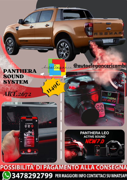 🎀ART.2672 PANTHERA SOUND SYSTEM ADATTO PER Ford Ranger Wildtrak (2020)🎀