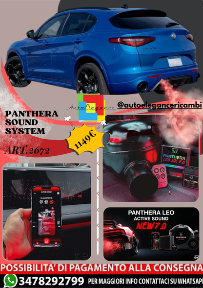 🎀ART.2672 PANTHERA SOUND SYSTEM ADATTO PER  Alfa Romeo Stelvio 2023 🎀
