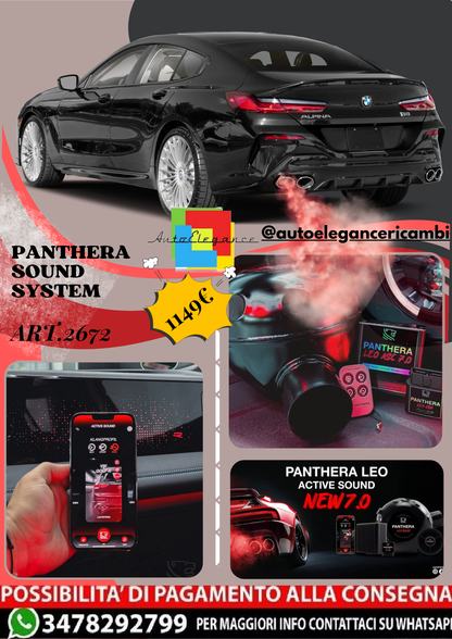 🎀ART.2672 PANTHERA SOUND SYSTEM ADATTO PER BMW ALPINA B8 Gran Coupe (2022)🎀