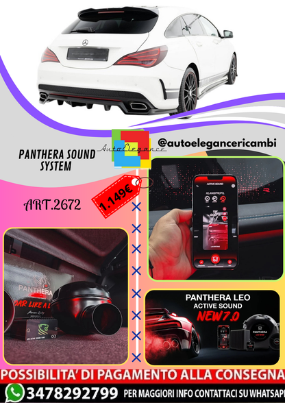 🔥ART.2672 PANTHERA SOUND SYSTEM ADATTO PER MERCEDES-BENZ CLA ShOOTING BRAKE🔥