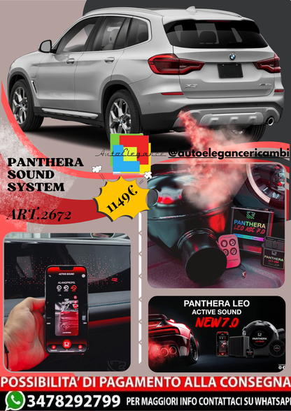 🎀ART.2672 PANTHERA SOUND SYSTEM ADATTO PER 2020 BMW X3 PHEV🎀