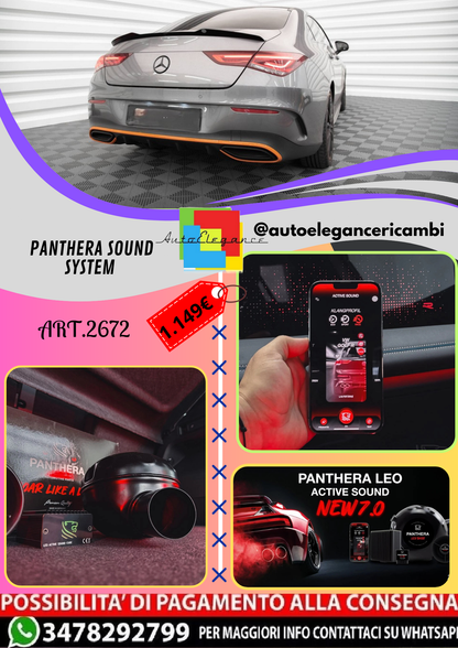 🔥ART.2672 PANTHERA SOUND SYSTEM ADATTO PER MERCEDES-BENZ CLA COUPE C118🔥
